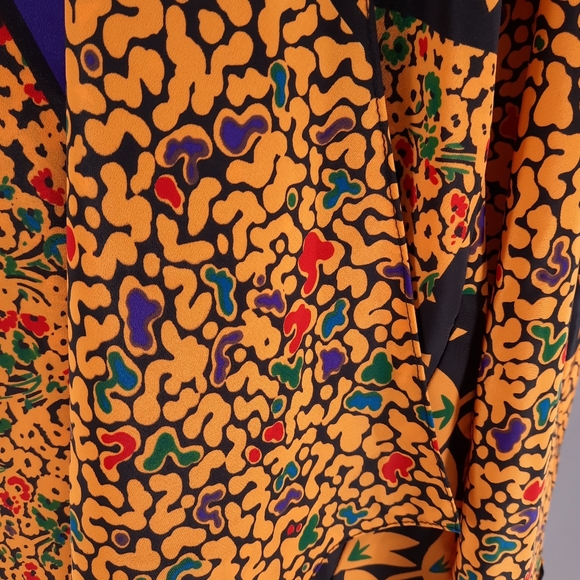 Kimono Aries Woman Size 20 Multicolor Boho - Picture 7 of 9